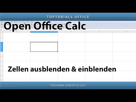 Zeilen oder Spalten AUSBLENDEN / verstecken und EINBLENDEN (OpenOffice Calc)