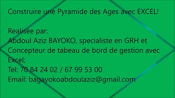 Construire une Pyramide des âges avec EXCEL
