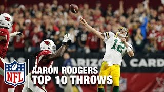 top 10 aaron rodgers playoff throws nfl highlights