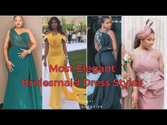 Most Elegant Bridesmaid Dresses #fashion #bridesmaiddresses #lateststyles  #newdesigns #gowns #lace