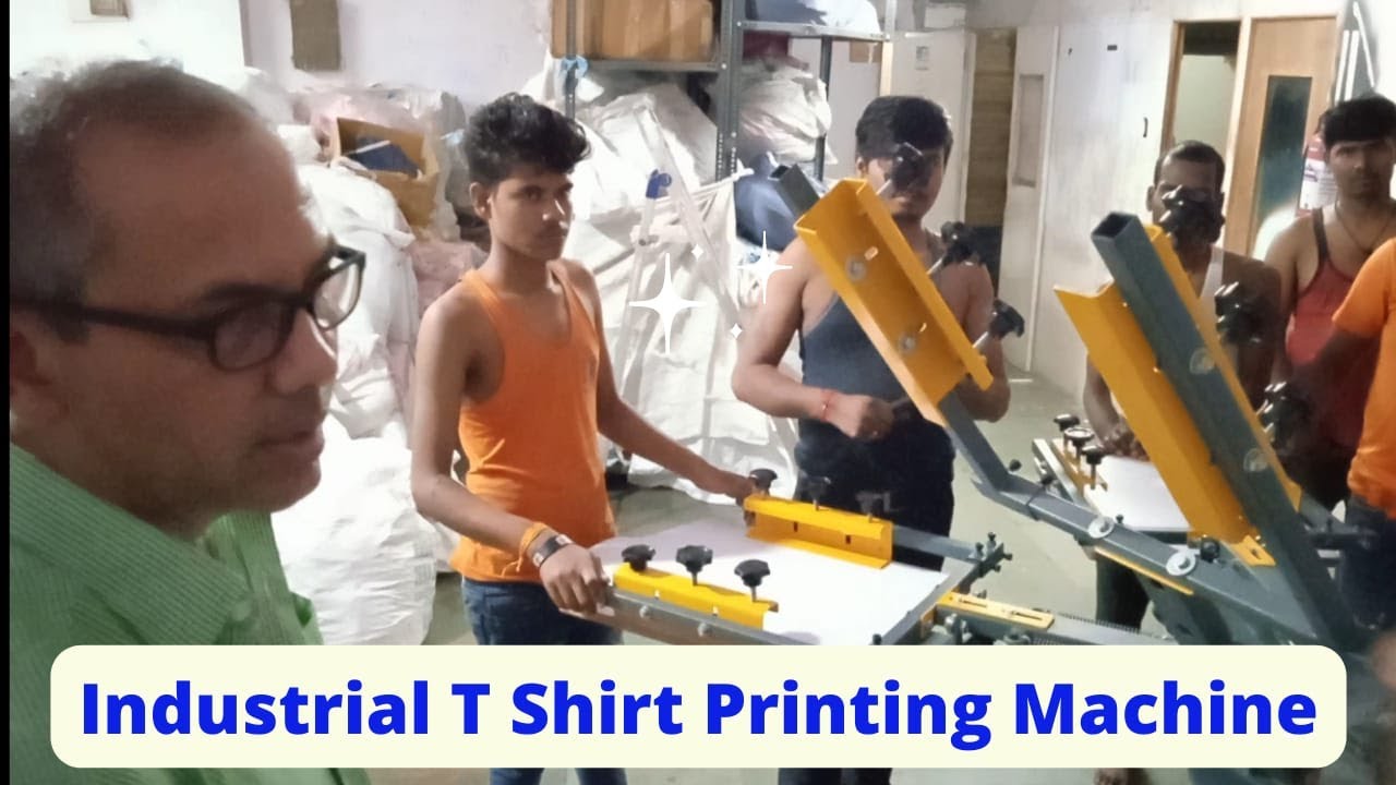 Industrial T Shirt Printing Machine 6 Color Station Printing machine