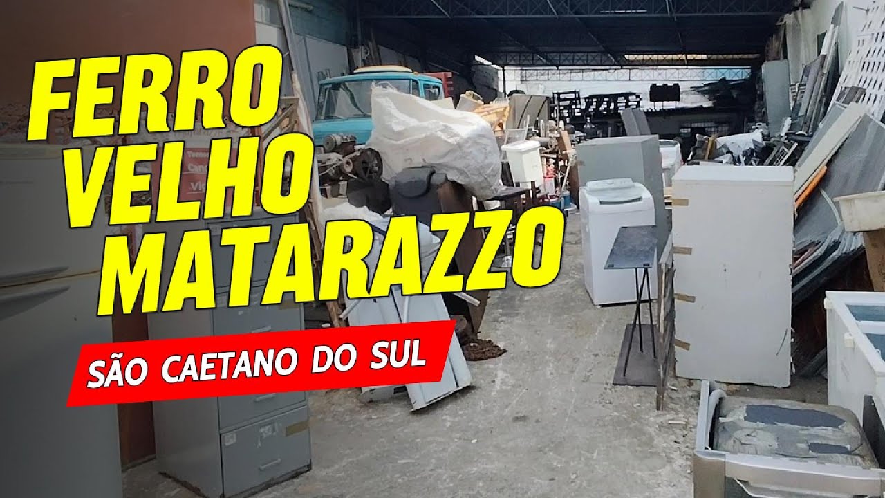 FERRO VELHO MATARAZZO em SCS: Diversos itens de reciclagem, reuso, computadores e achados incríveis!