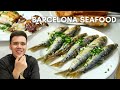 Barcelona Seafood! | Spanish Food Tour: Bombas, Churros and more!