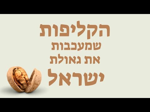 מה קורה הבורא הקליפות שמעכבות את גאולת ישראל איך משתחררים מהקליפות שמשפיעות על עם ישראל 
