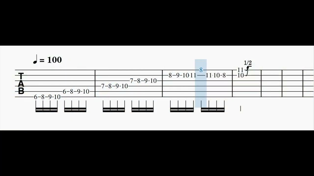pentatonic licks with chromatisms and blue note + TAB