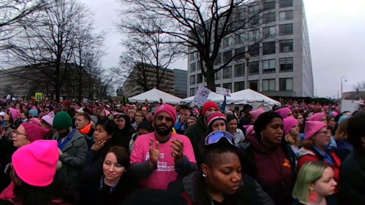 360 Video of Womens March on Washington DC