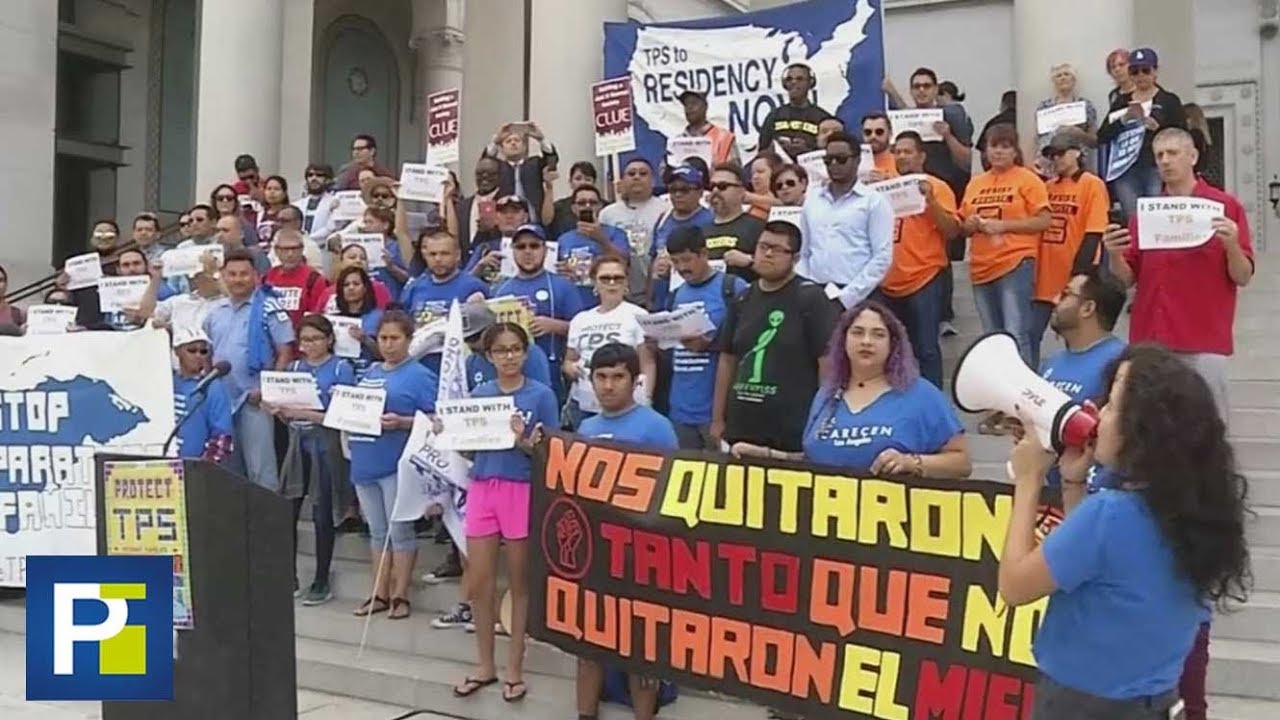 Familias inmigrantes enteras marchan en una caravana para protestar contra el fin del TPS video phone beyonce mp3