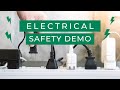 Electrical safety demonstration featuring neon leon  lightning liz