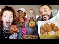 CHEAT DAY TASTE TEST PARTY ITEMS with CARLY, ERIN, AND REGGIE!!