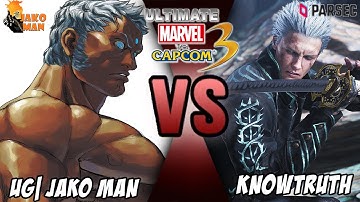 UMVC3 Parsec  Mods Casuals - UG| Jako Man VS KnowTruth (DMC5 Vergil, Urien, Thanos, Jean Gray)