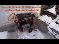 Connecting a portable generator to your house using a generator interlock on your power panel.