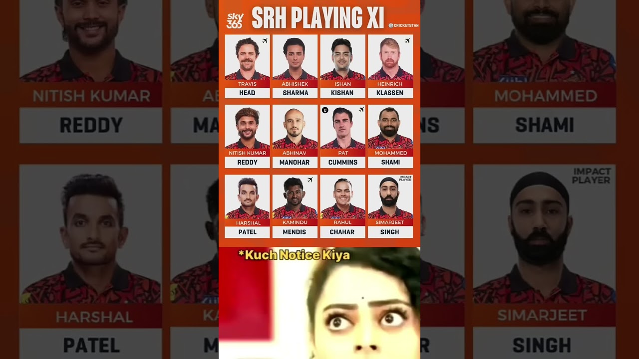 Srh playing XI for ipl 2025