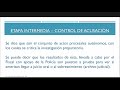 CONFERENCIA: AUDIENCIA DE CONTROL DE ACUSACIÓN