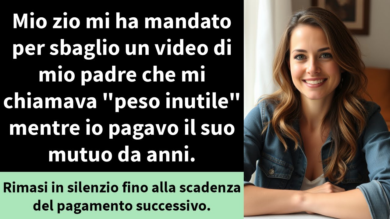 Mio zio mi ha mandato per sbaglio un video di mio padre che mi chiamava 