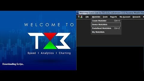 how to create watchlist in #TX3  #freeware  #trading #software