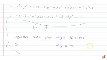 The lines joining the point of intersection of the line x+y=1 and the curve `x^2+y^2-2y+lam...
