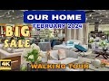 Our home  big sale  february 2024  updated  walking tour   len tv vlog 4k