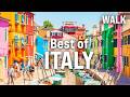 Amazing Italian Destinations in One Walk - Top 10 ITALY [4K Ultra HD/60fps]