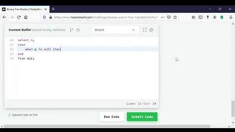Binary Tree Nodes  HackerRank SQL