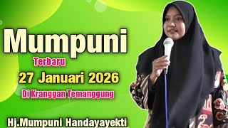 Download Lagu Mumpuni TERBARU 27 JANUARI 2026 Di Kranggan Temanggung || Ustadzah.Mumpuni Handayayekti 2026 MP3