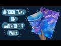 How To Use Alcohol Inks on Watercolor Paper | 2 Paintings | Alcohol Ink Tutorial (Beginner Friendly)