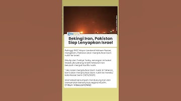 Bekingi Iran, Pakistan Ancam Jatuhkan Bom Nuklir ke Zionis, Bakal Lenyapkan Tel Aviv