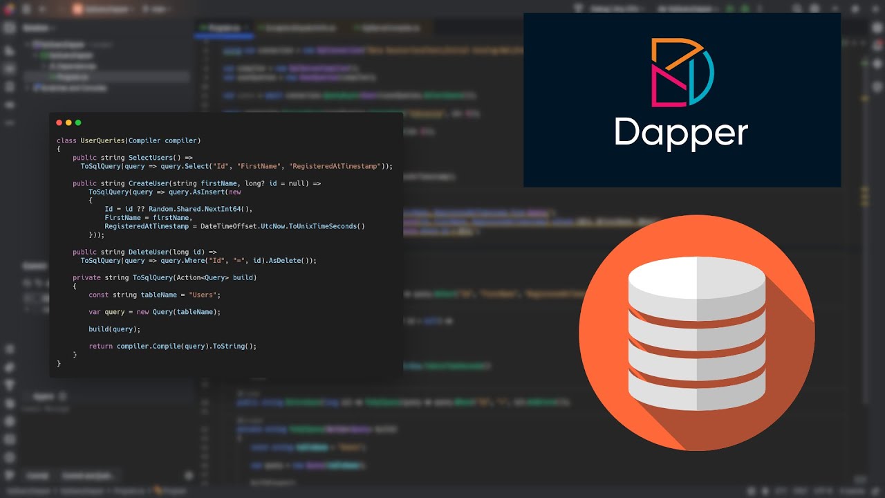 Building and saving SQL Queries in .NET for Dapper with SqlKata - YouTube