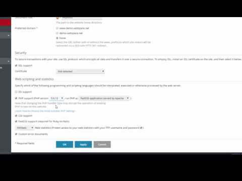 Switching PHP version in Plesk Panel