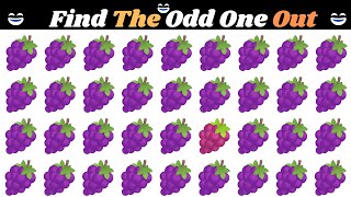 FIND THE ODD EMOJI OUT in this Emoji Puzzle! | Odd One Out Puzzle | Find The Odd Emoji Quizzes #57