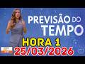 ALÍVIO NO CALOR: Chuva forte traz refresco para o Centro-Oeste | Previsão do Tempo Hora 1 25/03