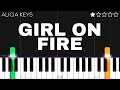 Alicia keys  girl on fire  easy piano tutorial