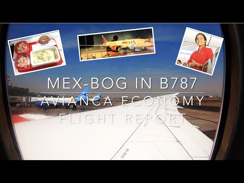 Avianca Economy Flight Report Mexico City to Bogota B787-8