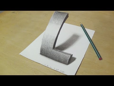 How To Draw 3d Letter L