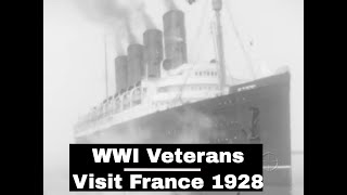 Thumbnail for WWI VETS VISIT FRANCE FOR THE 10 YEAR ANNIVERSARY OF THE ARMISTICE  1928 HOME MOVIE GG30245