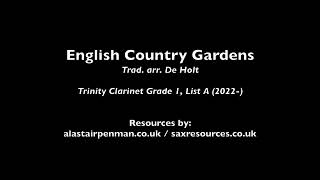 Miniatura de "English Country Gardens arr. De Holt. (Trinity Clarinet Grade 1)"