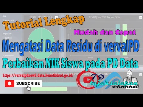 Tutorial Lengkap Mengatasi Data Residu di vervalPD| Perbaikan NIK Siswa PD Data Kemdikbud 2022