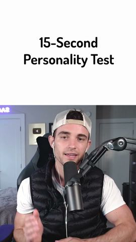 The 15 second personality test