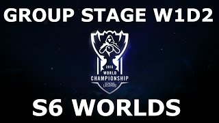 Week 1 Day 2 of S6 LoL eSports World Championship 2016 Group Stage! Full Day All Games #Worlds 2016