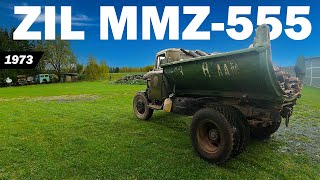 ZIL-MMZ-555 (1973) - Old Truck - Before Restoration - ENGINE START - ЗИЛ-ММЗ-555