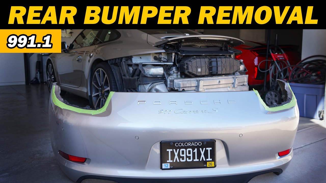 How to Remove Porsche 911 Rear Bumper (991.1 Carrera 2012–2016) - YouTube