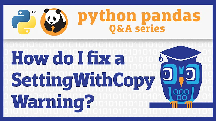 How do I avoid a SettingWithCopyWarning in pandas?