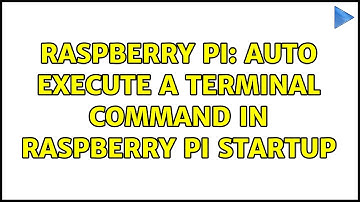 Raspberry Pi: auto execute a terminal command in raspberry pi startup (2 Solutions!!)