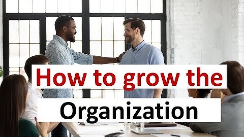 How to grow the organization – Management Consulting Framework