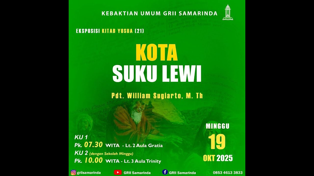 KU2 GRII Samarinda - Yosua (21) - Pdt. William Sugiarto - 19 Oktober 2025