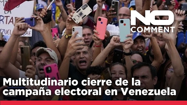 NO COMMENT: Así fue el multitudinario cierre de la campaña electoral en Venezuela