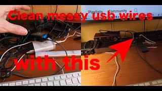 Desk mountable USB power center review and install - clean up desk wires #USB #Hub #Desk
