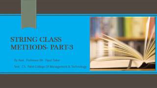 String class methods -part-3