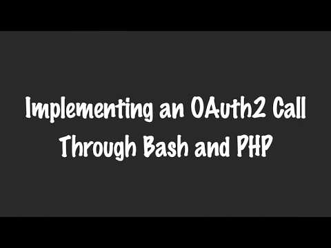 Implementing an OAuth