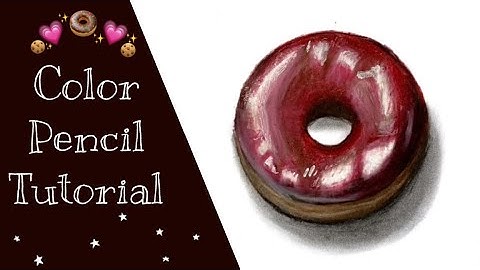 How To Draw A Doughnut | Color Pencil Tutorial
