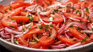 סלט עגבנייה ובצל עסיסי